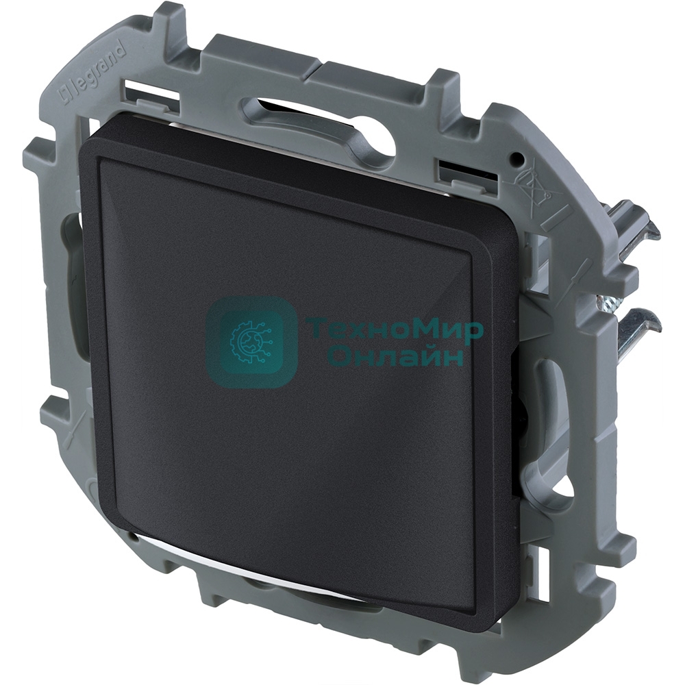 Inspiria Вывод кабеля с зажимом для крепления антрацит