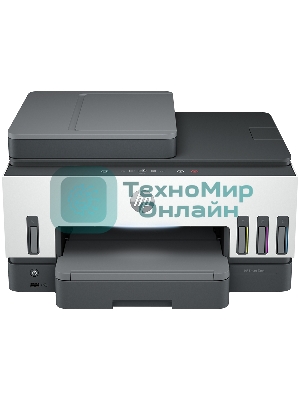 МФУ струйное HP Smart Tank 790 (4WF66A), A4, цветной, печ. до 15 стр/мин. (ч/б) до 9 стр/мин. (цвет), 1200 x 1200 dpi (ч/б печать, скан.) 1200 x 4800 dpi (цвет), USB, Wi-Fi, BlueTooth, Air Print, Mopria