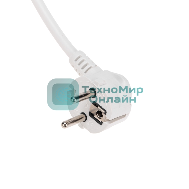 Сетевой фильтр 5 гнезд, 3м, 3х1,5мм², с автовыкл, 2 USB, белый Kranz