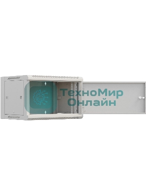 Шкаф коммутационный NTSS Премиум (NTSS-W9U6045FD) настенный 9U 600x450 мм пер. дв. металл 60 кг серый 350 мм 20 кг 220 град. 370 мм IP20 сталь