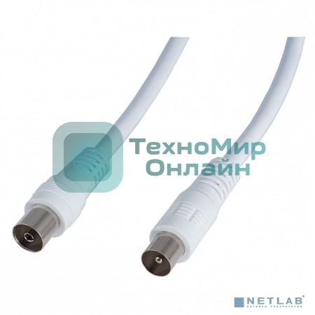 Кабель PERFEO ТВ вилка - ТВ розетка, длина 2 м. (T5002)