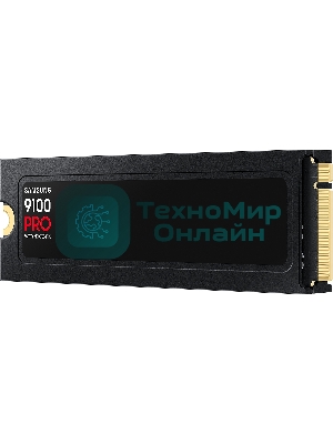Накопитель SSD 2Tb Samsung 9100 PRO, M.2, PCI-E 5.0 x4, TLC 3D NAND R/W - 14700 (14800)/13400 (13300) Mb/s с радиатором