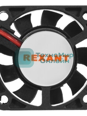 Вентилятор для корпуса Rexant RХ 4010MS 12VDC черный, 40 мм, 4800 об/мин, 20 дБ, 2 pin