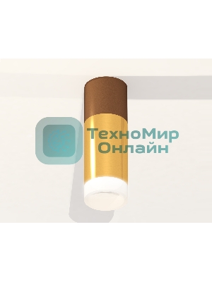 Светильник Ambrella Light XS6327062 PYG/SCF/FR золото желтое полированное/кофе песок/белый матовый MR16 GU5.3