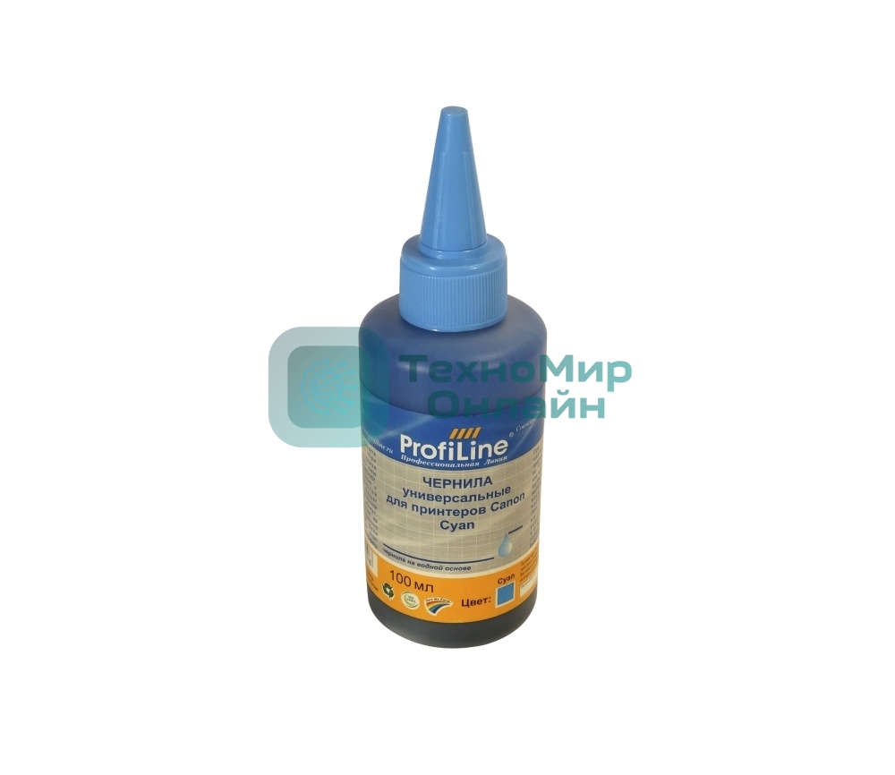 Чернила для принтеров Canon универсальные Cyan 100 мл водн ProfiLine
