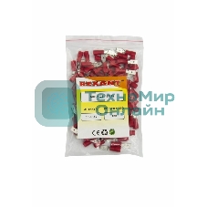 Клемма плоская Rexant изолированная штекер 4.8 мм 0.5-1.5 мм² (РПи-п 1.5-(4.8)/РПИп 1,25-5) красный