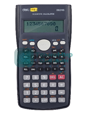 Калькулятор научный Deli ED82MS темно-синий 10+2-разр.