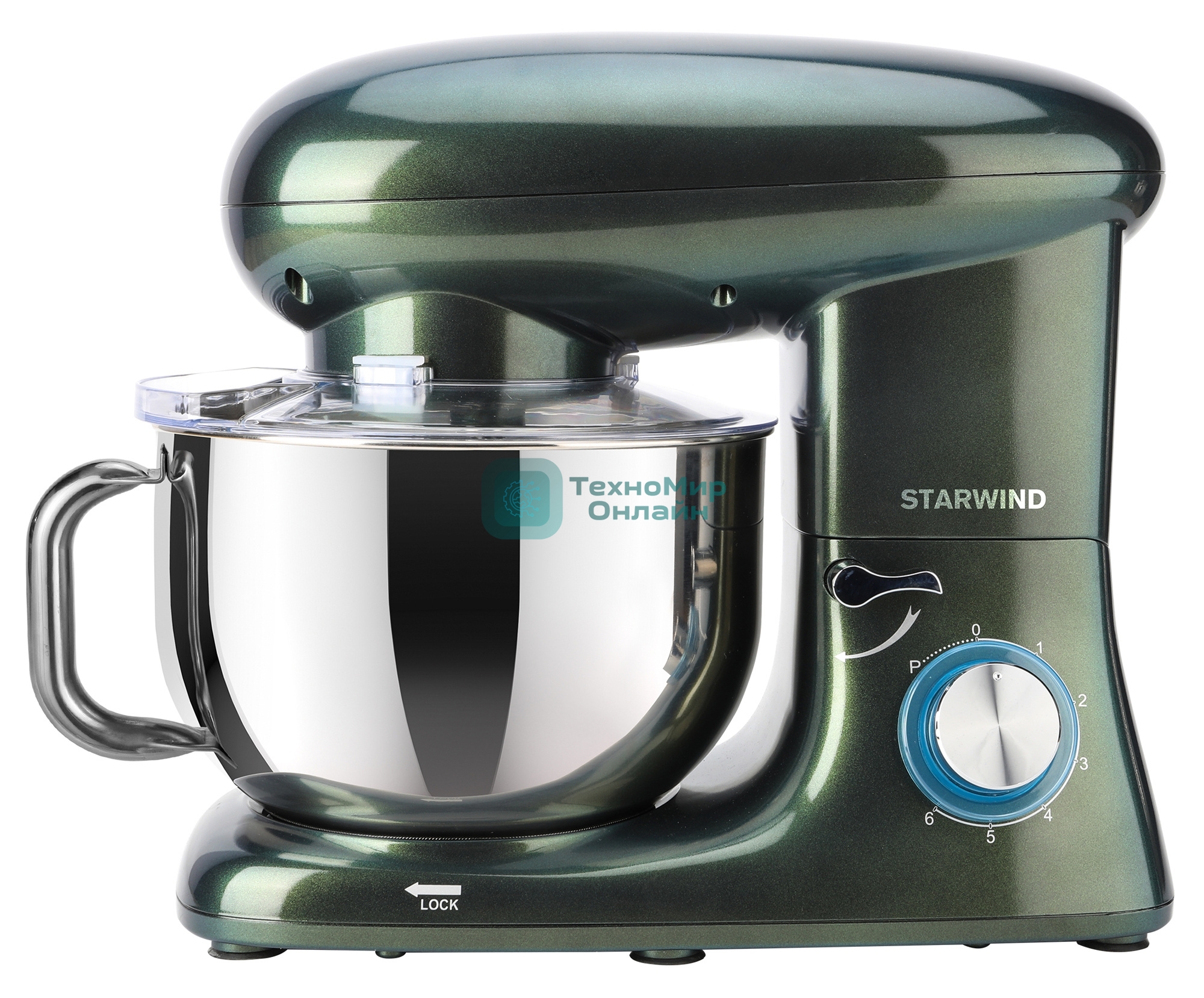 Миксер планетарный Starwind SPM7166 1600 Вт, хамелеон