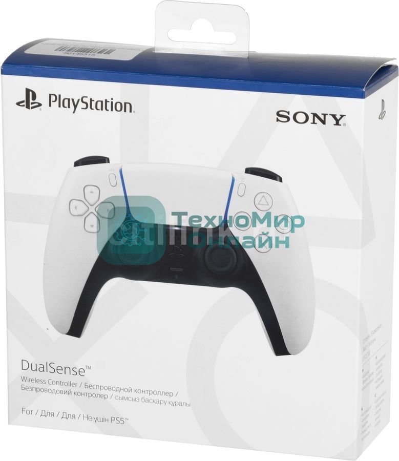 Геймпад Беспроводной PlayStation DualSense белый для: PlayStation 5 (CFI-ZCT1G)