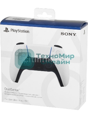 Геймпад Беспроводной PlayStation DualSense белый для: PlayStation 5 (CFI-ZCT1G)