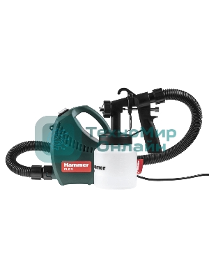 Краскопульт электрический Hammer Flex PRZ500B 500Вт 800мл бак, вязкость до 60 DIN