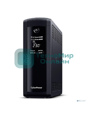 Источник бесперебойного питания UPS CyberPower VP1200EILCD Line-Interactive 1200VA/720W USB/RS-232/RJ11/45 (4 + 4 IEC С13)