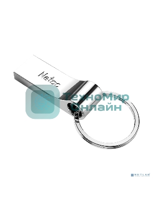 Флешка USB Netac U275 (NT03U275N-064G-20SL), 64Gb, USB 2.0, R/W 50/15, серебристый