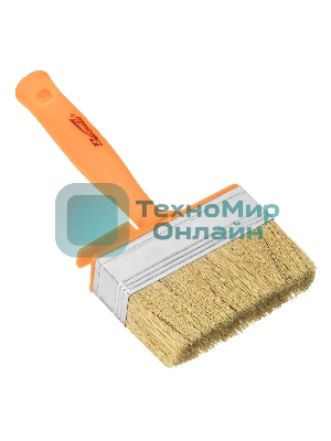 Кисть-ракля Sparta 30х100 мм, натуральная щетина, пластмассовый корпус, пластмассовая рукоятка