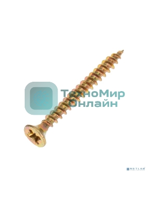 Саморез универсальный Kranz 3.5х35, желтый цинк, пакет (50 шт./уп.)