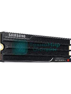 Накопитель SSD 2Tb Samsung 9100 PRO, M.2, PCI-E 5.0 x4, TLC 3D NAND R/W - 14700 (14800)/13400 (13300) Mb/s с радиатором