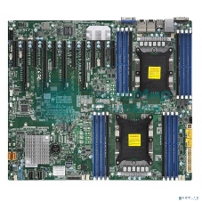 Материнская плата Supermicro Motherboard MBD-X11DPX-T-B 2xLGA 3647, Intel C621, 16xDDR4, 2xRJ45 10Gbase-T, 10xSATA3 (6Gbps), RAID 0,1,5,10, 5xUSB 3.0 + 4xUSB 2.0, 1xVGA, 2xCOM, 2xPCI-E 3.0 x16 + 8xPCI-E 3.0 x8 + 1xPCI-E 3.0 x4, Bulk