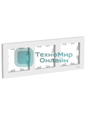 Рамка 3-м AtlasDesign универс. бел. SchE ATN000103