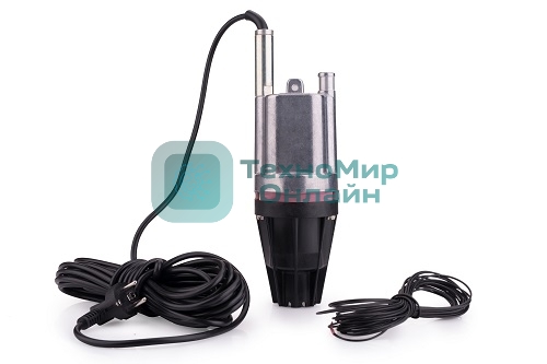 Насос вибрационный погружной Водолей-3к, 10м, 3ж, т./защ., нижний забор, 220 Вт, в коробке