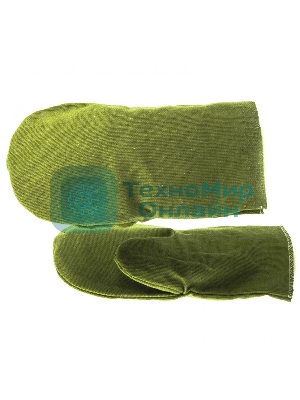 Рукавицы специальные двунитка Сибртех, водоотталкивающие, 1 размер