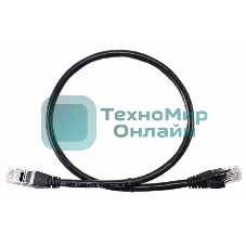 Патч-корд литой AOpen ANP612B-BK-1.5M (7/0.20) UTP Cat.6 черный 1,5m