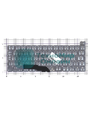 Клавиатура для ноутбука Apple MacBook Pro 13 Retina A2251 Mid 2020 Г-образный Enter