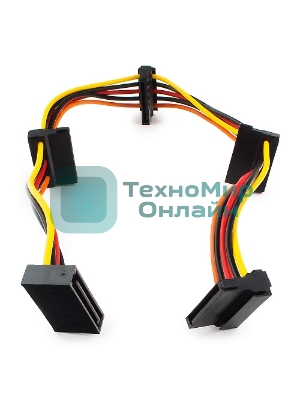Кабель Cablexpert Кабеля питания SATA, 4x15pin(M)/15pin(F), 40 см (CC-SATAMF-03)