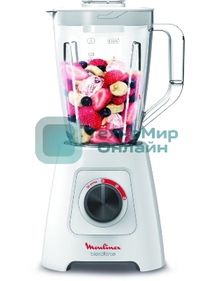 Блендер стационарный Moulinex LM420110 400 Вт, белый