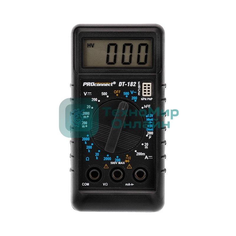 Портативный мультиметр PROconnect М-182 (DT-182)