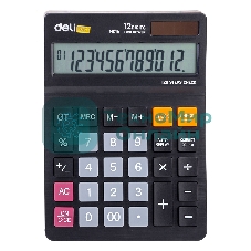 Калькулятор настольный Deli EM01420 черный 12-разр.