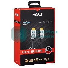 Кабель HDMI 19M/M,ver. 2.1, 8K@60 Hz 1.5m VCOM CG862-1.5M VCOM/TELECOM