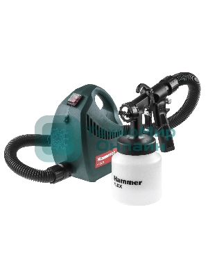 Краскопульт электрический Hammer Flex PRZ500B 500Вт 800мл бак, вязкость до 60 DIN