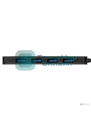 USB-концентратор ExeGate DUB-4P/1 (кабель-адаптер USB3.0 --> 4xUSB3.0, Plug&Play, черный)