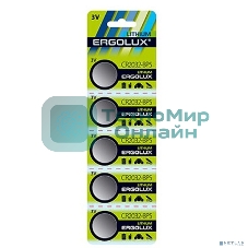 Батарейка литиевая Ergolux CR2032 BL-5 (CR2032-BP5, 3V) (5 шт. в уп-ке)