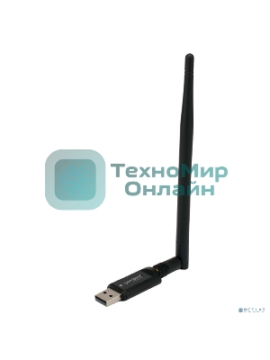 Сетевой адаптер Wi-Fi+Bluetooth Gembird WNP-UA-019, двухдиапазонный с антенной, 600Мбит, USB, 802.11b/a/g/n/a