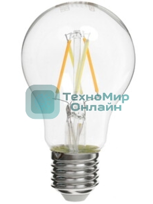 Умная LED лампа филамент GEOZON/E27/A60/5.5W/2200K-5500K/Wi-Fi/AC 220-250В, 50/60Гц/500lm/transparent GSH-SLF01
