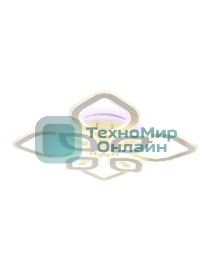 Потолочный светодиодный светильник FA8844/4+4 WH белый 3000K/4200K/6400K 190W 770*770*120 (ПДУ РАДИО 2.4G)