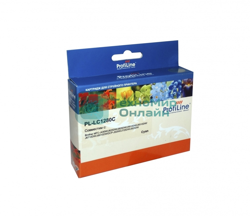 Картридж струйный для принтеров Brother PL-LC1280C MFC-J6510DW/6710DW/6910DW Cyan водн ProfiLine