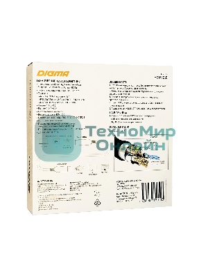 Кабель аудио-видео Digma HDMI 2.0 AOC HDMI (m)/HDMI (m) 50м. позолоченные контакты черный