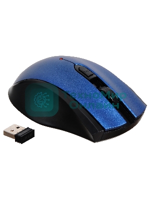 Мышь беспроводная Acer OMR031 черный/синий, 1600 dpi, радиоканал, USB, кнопки - 4