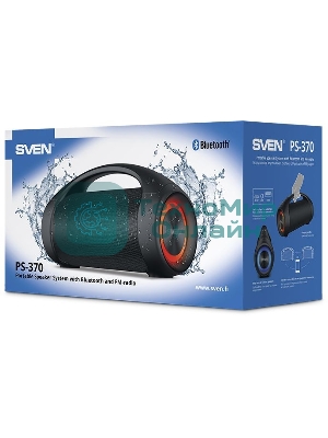Колонка портативная SVEN АС PS-370 черный 40W 2.0 BT