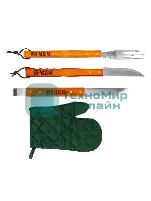 Набор приборов для барбекю Palisad Camping, 4 предмета в сумке