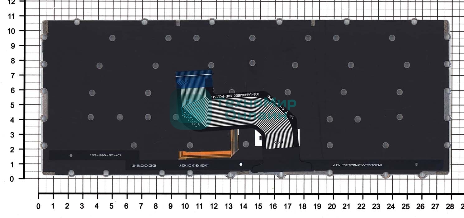 Клавиатура для ноутбука Asus Chromebook C302C C302CA черная с подсветкой