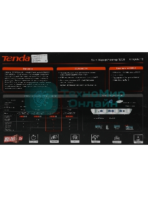Маршрутизатор TENDA F6 Wi-Fi 300MBPS 10/100M