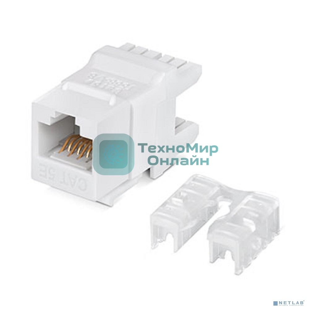 Модуль универсальный Cabeus, keystone, 1хRJ45(8P8C), Toolless, кат. 5е, неэкр., белый