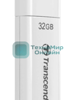 Флешка USB Transcend JetFlash 370 (TS32GJF370), 32Gb, USB 2.0, R/W 12/5, белый