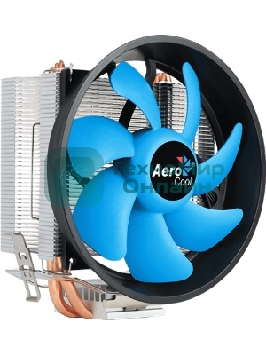 Кулер для процессора AeroCool/Formula Verkho 3 Plus серебристый, 120 мм, алюминий/медь, 2000 об/мин, 26.7 дБ, 4 pin, 125 Вт, 134 мм