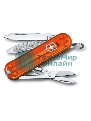 Нож перочинный Victorinox Classic Fire Opal (0.6223.T82G) 58мм 7функц. карт.коробка