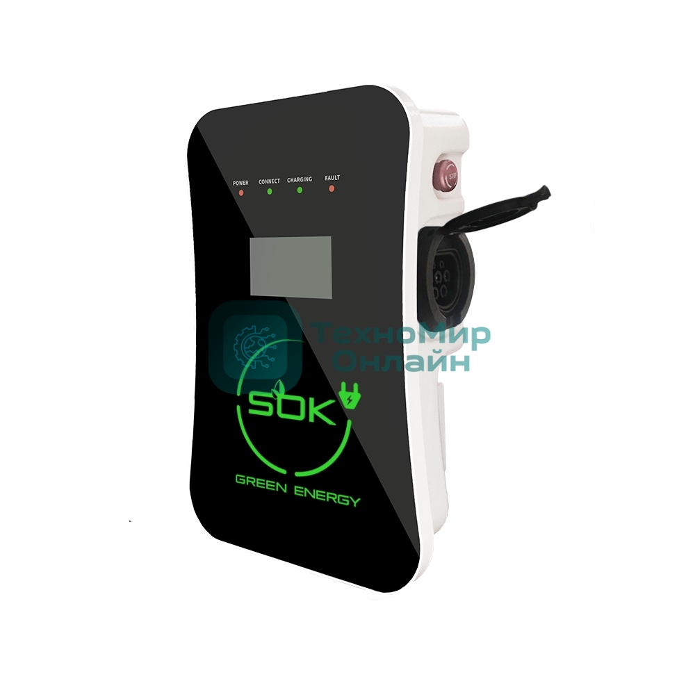Зарядная станция S'OK Green Energy M3W Series Wallbox EV Charger SM3W10732542-0, 1-фаза, 7кВт (32А/220В), ocpp 1.6j, ip54