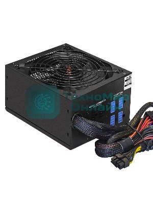 Блок питания серверный 1000W ExeGate ServerPRO-1000RADS (ATX, for 3U+ cases, APFC, КПД 82% (80 PLUS), 14cm fan, 24pin, 2(4+4)pin, PCIe, 5xSATA, 4xIDE, Cable Management, black)